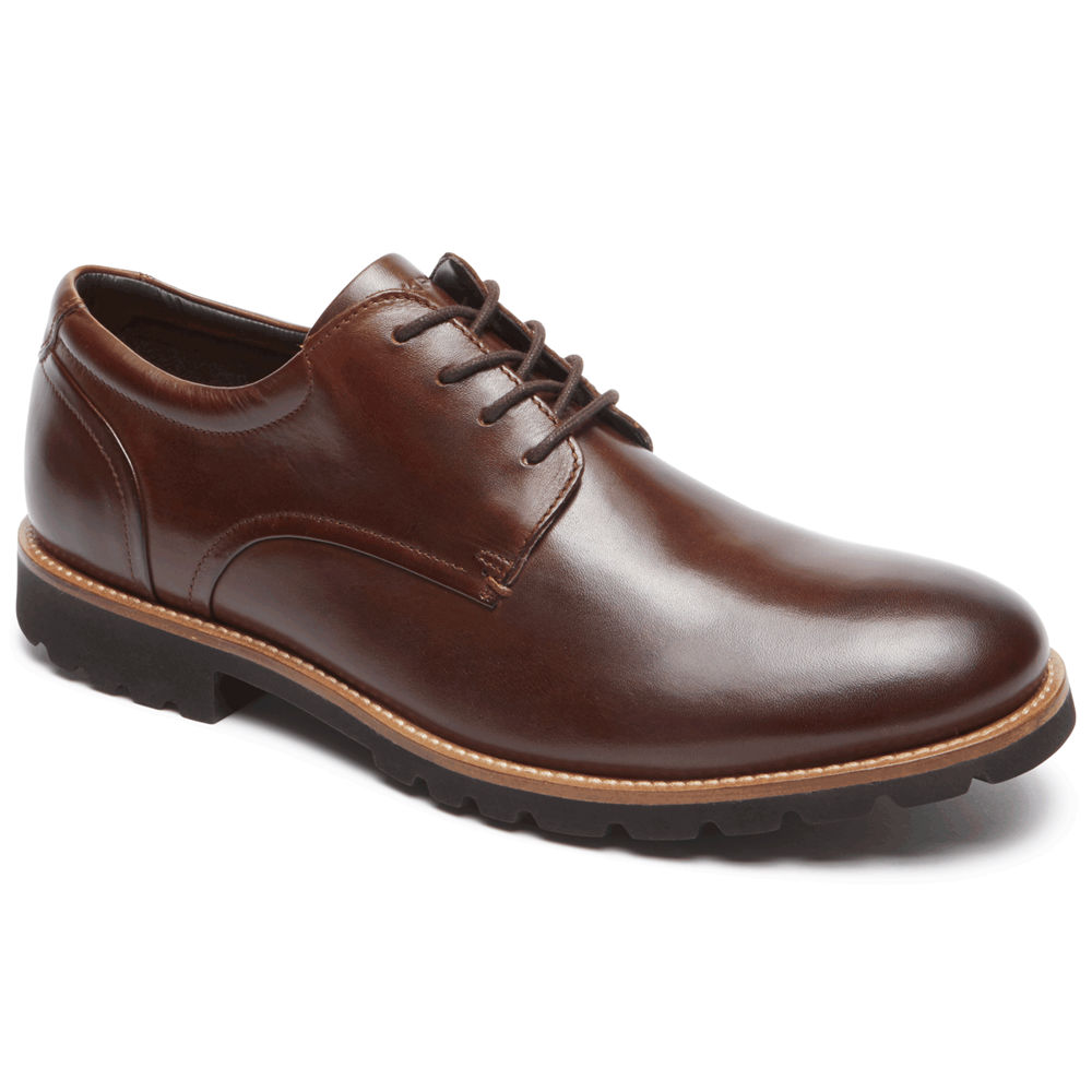 Rockport Singapore Mens Oxfords - Sharp & Ready Colben Brown - JX1406523